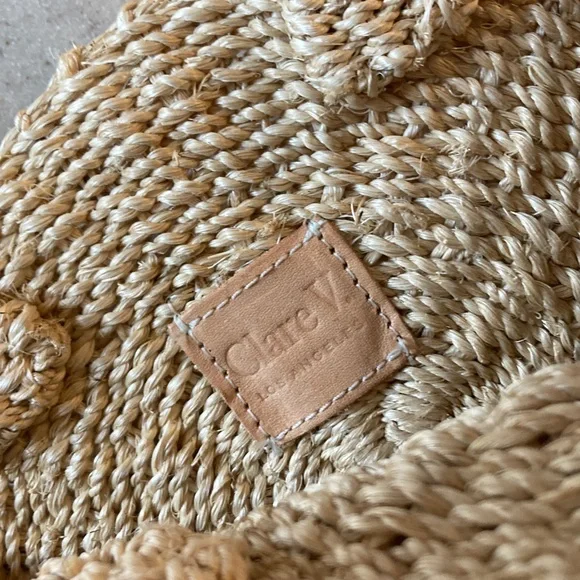 Clare V. Los Angeles Petite Straw Tan Woven NWOT Crossbody Bag - Picture 4 of 11